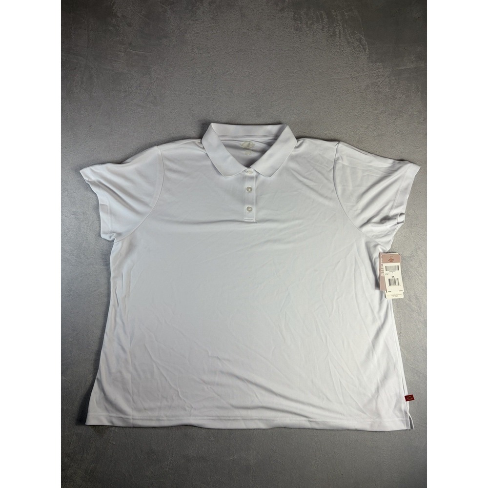 Dickies White Performance  Polo‎ Shirt Women's 3x